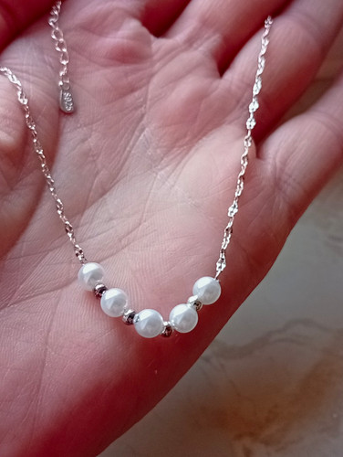Halskette aus silber - aus,
