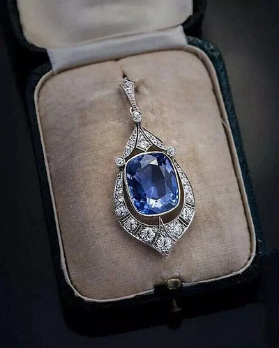 Art deco vintage stil blau - art,