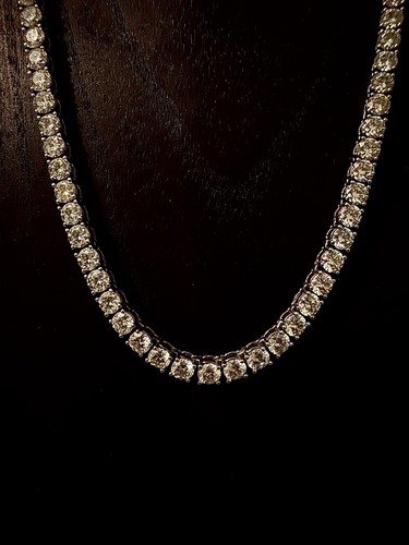 Moissanite tennis kette 51cm - kette,