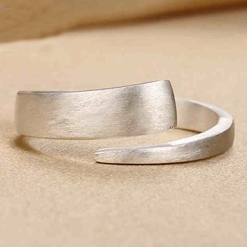 925er silberring matt - silberring,