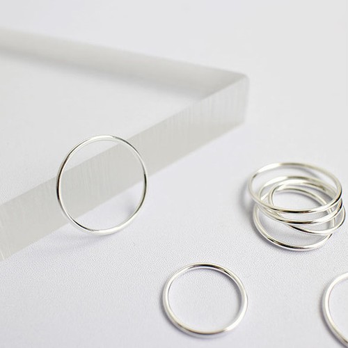 Schmaler damen ring rundprofil - damen,