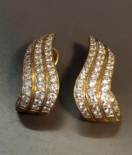 925 silber vergoldete ohrringe - 925,