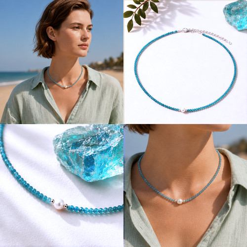 Apatit kette facettierter - kette,