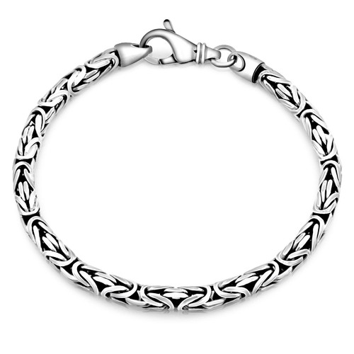 Königsarmband rund 4mm - rund,