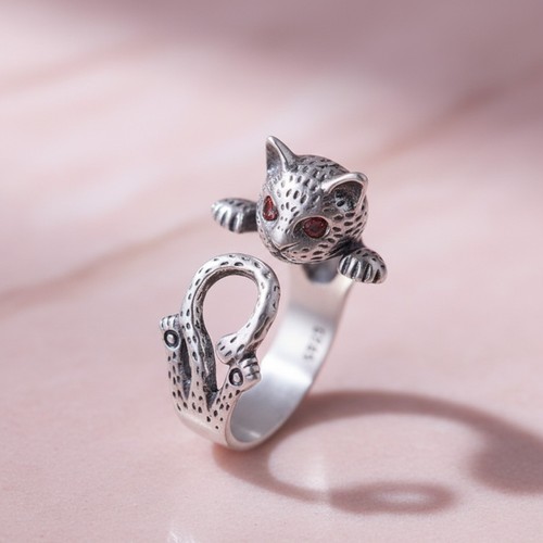 Ring katze sterling silber 925 - katze,