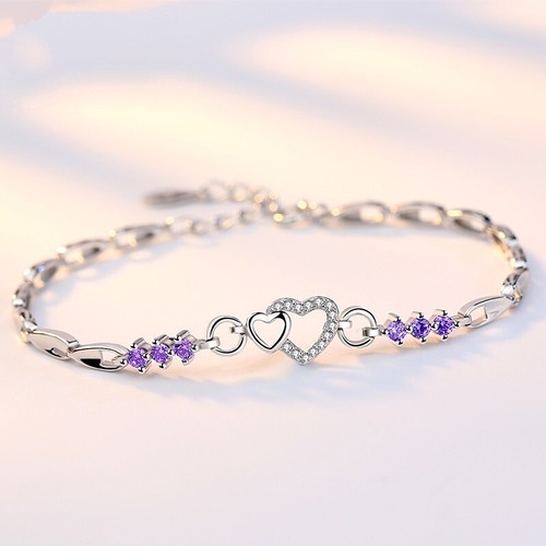 Herz mit zirkonia - armband,